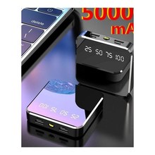 50000mAh Portable Mini Power Bank Mirror Screen Digital Disp