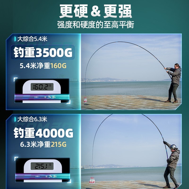 创威凌天二代小i大综合钓鱼竿手杆鱼竿超轻硬碳素鲫鱼竿钓鱼台钓