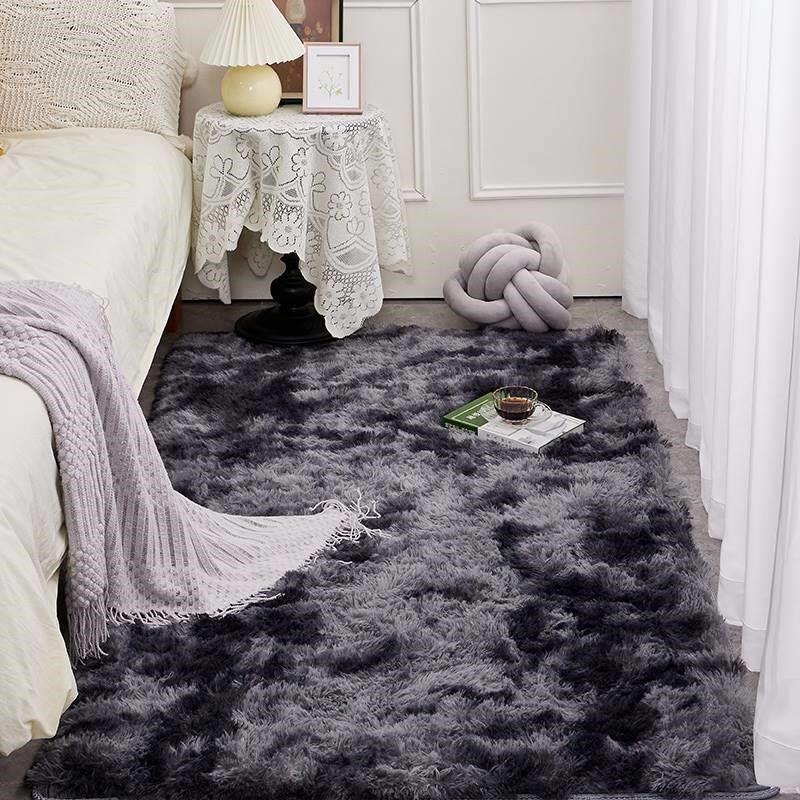 新款紫色高级感新款毛绒地毯卧室床边毯主卧毛毯坐垫冬天加厚家用,居家布艺,床边毯,淘宝优惠券,粉丝福利购,淘宝优惠卷