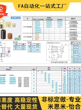替代米斯米AZXSC15-12-M3 15-15-M3 15-15-M4 15-20-M4 减震材料