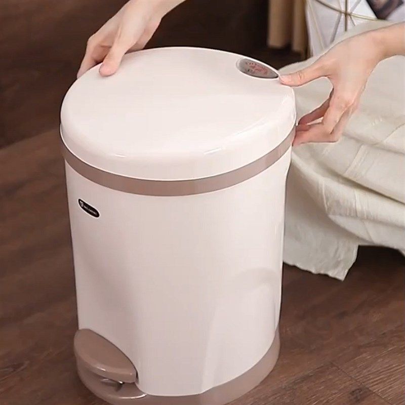 脚踏垃圾桶可爱少女卧室垃圾桶家用有盖 厕所卫生间脚踩式垃圾桶