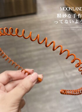 铁卡子头箍波浪发卡男女黑色发夹洗脸压O发发箍细前刘海敷面