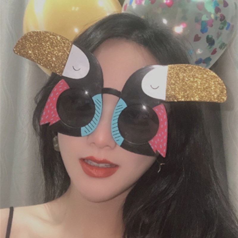 速发Halloween Glasses - Funny Glitter Party Favors 节庆用品/礼品 节日装扮用品 原图主图