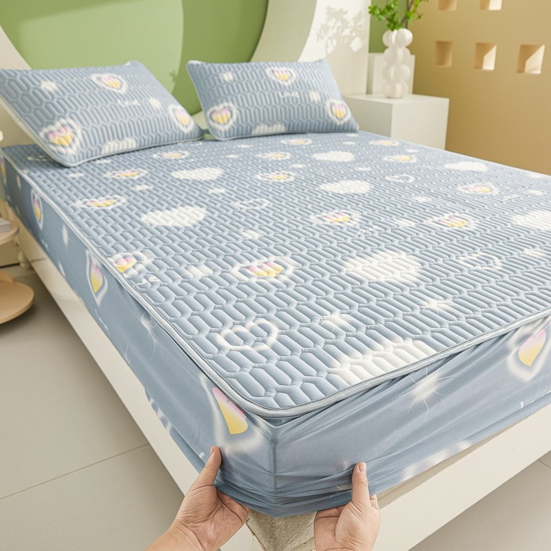 床笠单件乳胶凉席床罩席梦思床垫套防尘保护罩冰丝床单夏2023新款