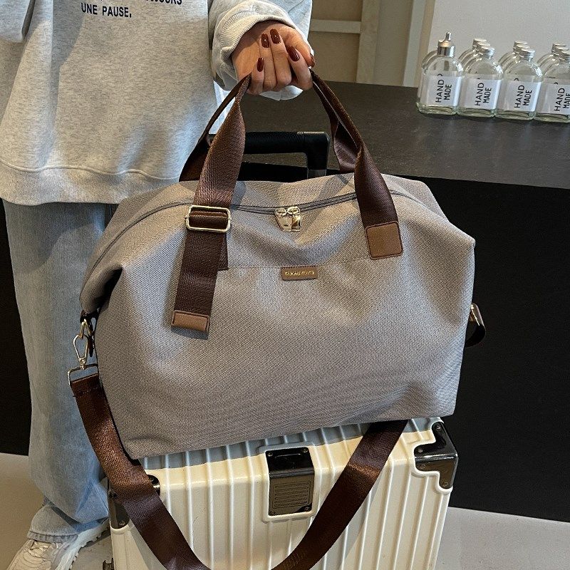 大容量帆布包时尚短途旅行包女轻便外出行李袋旅游收纳健身手提包,箱包皮具/热销女包/男包,旅行袋,淘宝优惠券,粉丝福利购,淘宝优惠卷