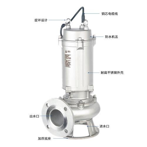 推荐工厂全污水潜水泵高扬程耐酸碱排污泵高e温污水泵化工潜水泵