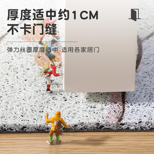 入户地垫进门玄关门口蹭土垫子卡通丝圈防滑垫门厅踩X脚垫家用地