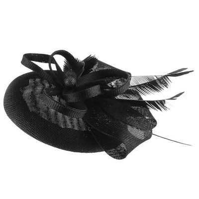 GEMVIE Wo Elegant Flower Feather Fascinator Hat Cocktail Cap
