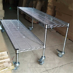 阶梯式货架镀铬置物架不锈钢梯形落地花架商品展示架自由组合拆卸