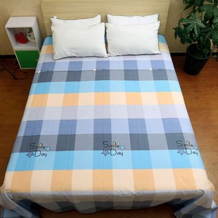 四季棉三枚缎卡细纱粗布大床单学生宿舍单人活性印花吸汗透气