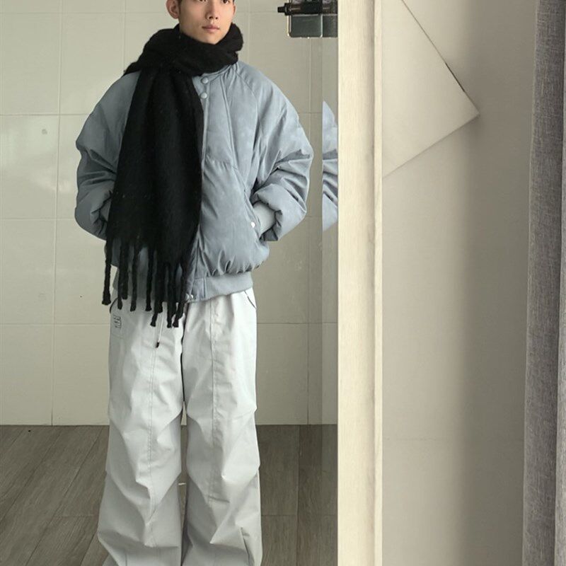 黑子舞想冬季户外软壳冲锋裤男加绒加厚防风工装裤徒步登山裤男女