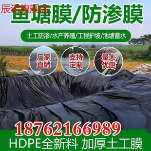 黑色塑料膜加厚养殖膜鱼塘x专用膜鱼池防水布藕池防渗膜土工膜