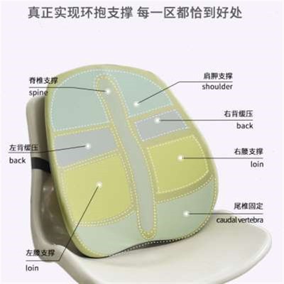 新款白卷靠垫办公室腰靠椅子靠枕久坐靠背垫座椅护腰靠垫孕妇腰垫