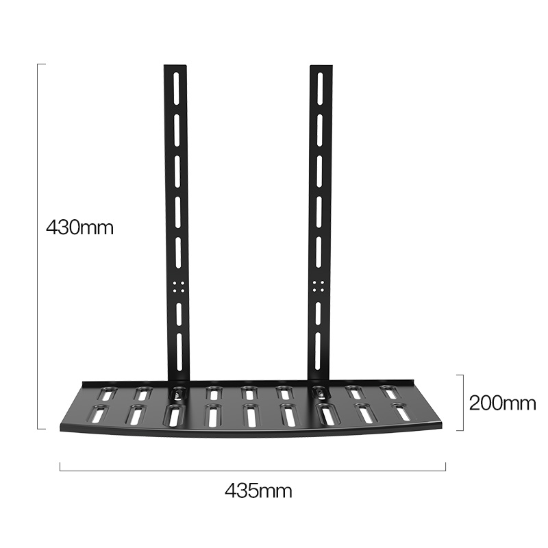 电视机顶盒置物h架路由器收纳托架免打孔挂架显示器通用墙上支架