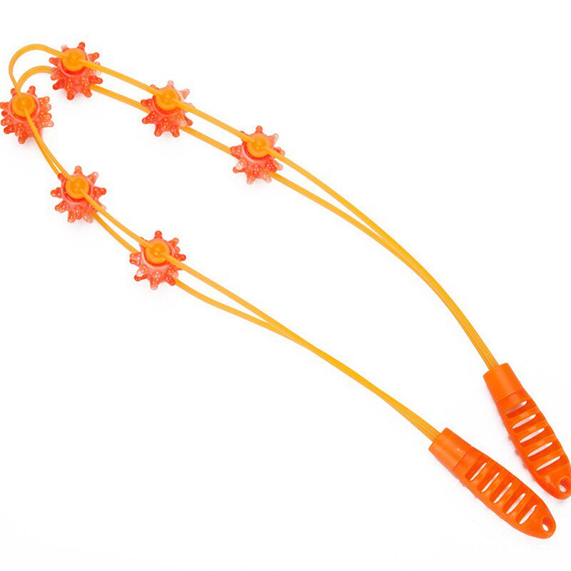 拉背条按摩器疏通经络手持滚轮式拉背器开背部放松后背腰腹腿神器