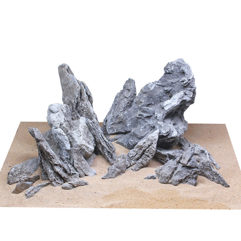 青龙石造景全套餐骨架成品鱼缸天然d大块主峰假山原石草缸装饰石