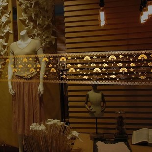 玻璃门腰线贴纸金色橱窗贴过新年窗户装饰贴花双面玻璃防撞条自粘