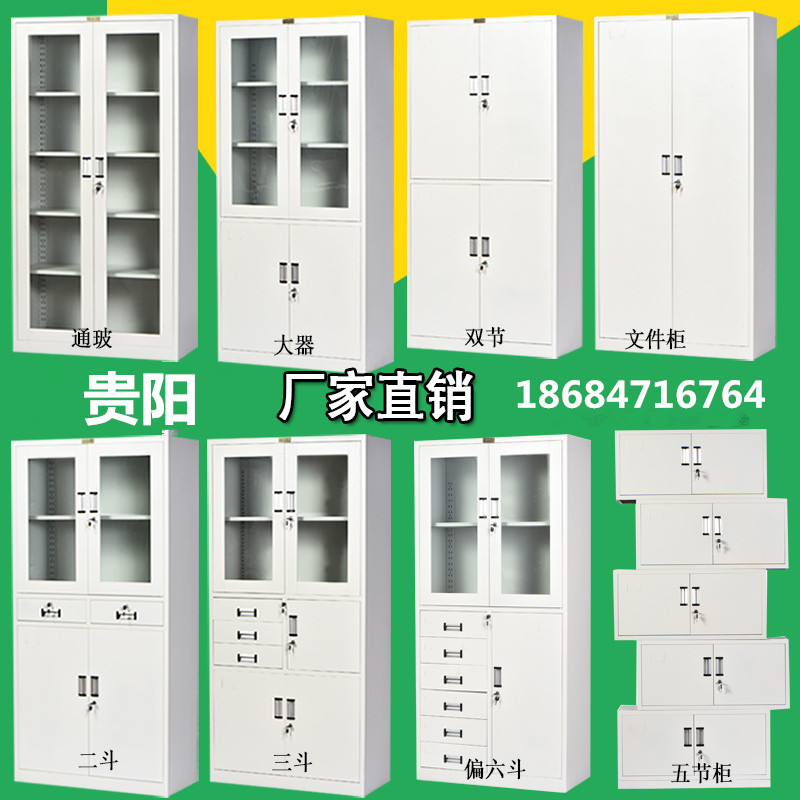 贵阳文件柜资料档案柜多门柜铁皮储物电子存包柜财务凭证柜加厚