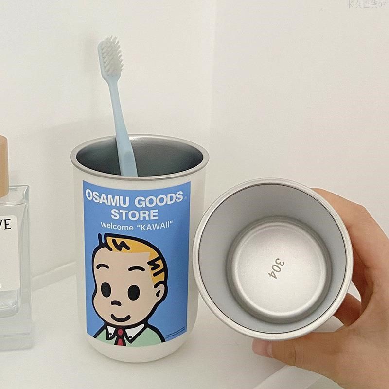 原田治漱口杯情侣牙刷杯不锈钢高颜值刷牙水杯简约卡通可爱洗直发,家庭/个人清洁工具,洗漱杯,淘宝优惠券,粉丝福利购,淘宝优惠卷