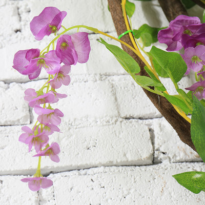 厂家Wisteria Vine Artificial zFlowers Silk Garland Arch plan