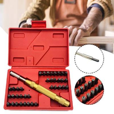 推荐38pcs Letter Puncher DIY Steel Leather Carving Tool Digi