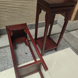 红木家具实木花几黑酸枝客厅花几盆景架新中式花盆架客厅单个花架
