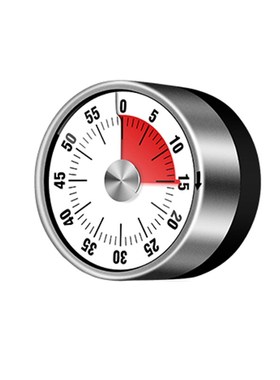 New Stainless Steel Visual Timer Mechanical Kitchen Timer 60