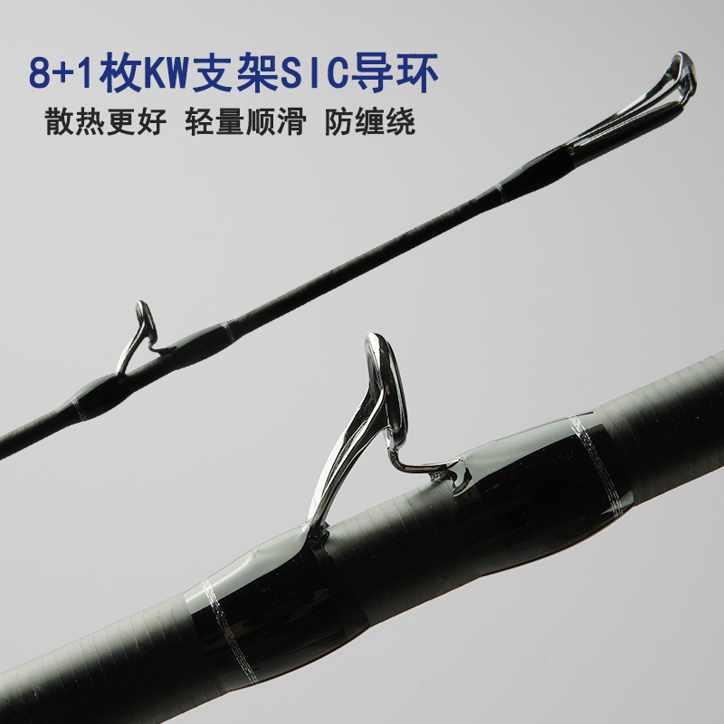 东哥闪灵雷强竿打黑鱼专用2.28米路亚竿碳素H/XH超轻超硬锚鱼单杆