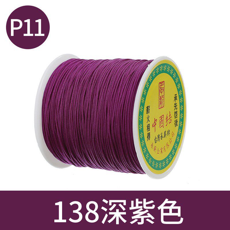 厂家供应台湾中国结A玉线11号1mm大卷高密度编织汽车挂件吊牌线绳