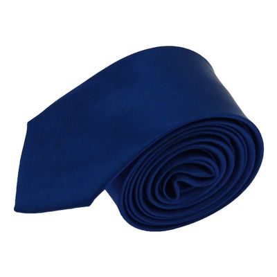 速发Classic Polyester Silk Leisure Men Necktie Tie Dark Blue