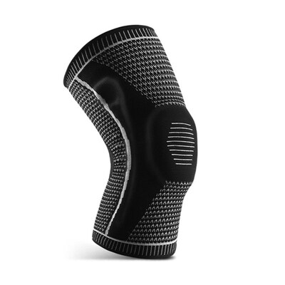 速发1pcs Knee Support Bandage Silicone Knit Professional Kne