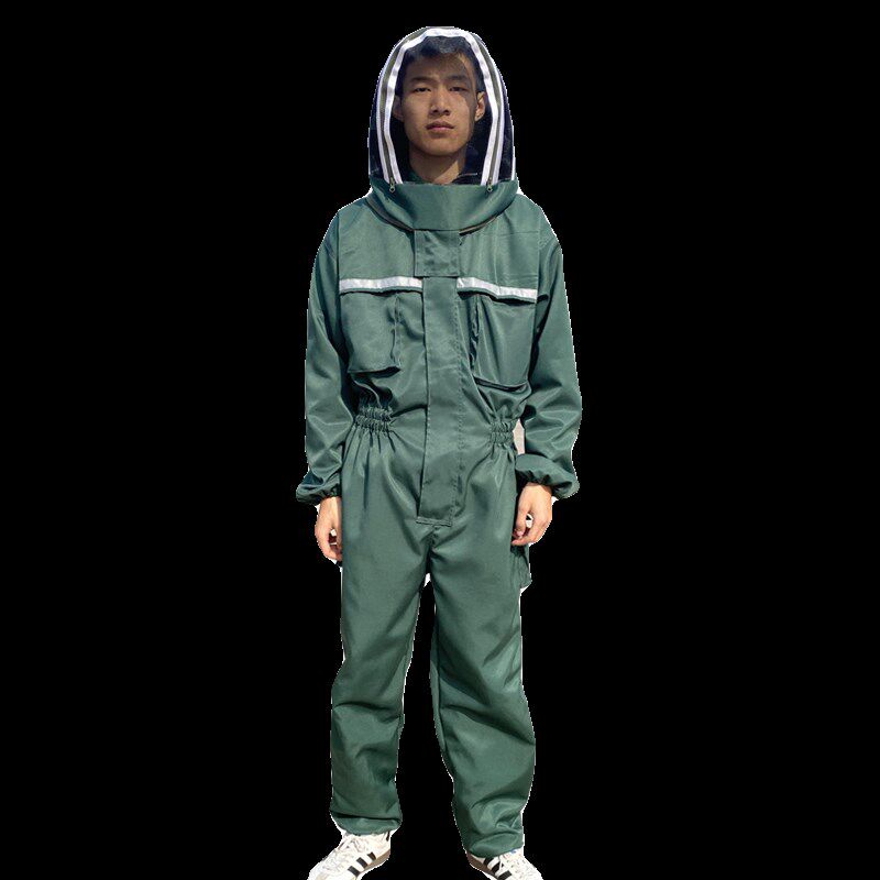 新款蜜蜂防蜂衣连体防蜂服耐磨衣服太空帽子养蜂捉蜂取蜂蜜防蜂衣