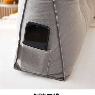 1米5一米八的悬浮铁艺床头后床上用看书神器软包加高床背靠垫高端