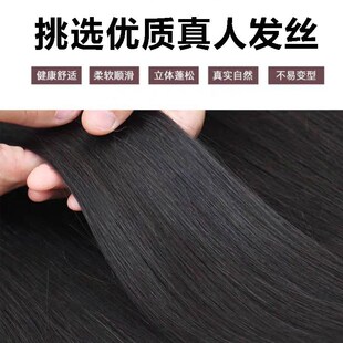 直销许昌男士假发真发全真人发男人全头套毛寸光头手勾轻薄短发全