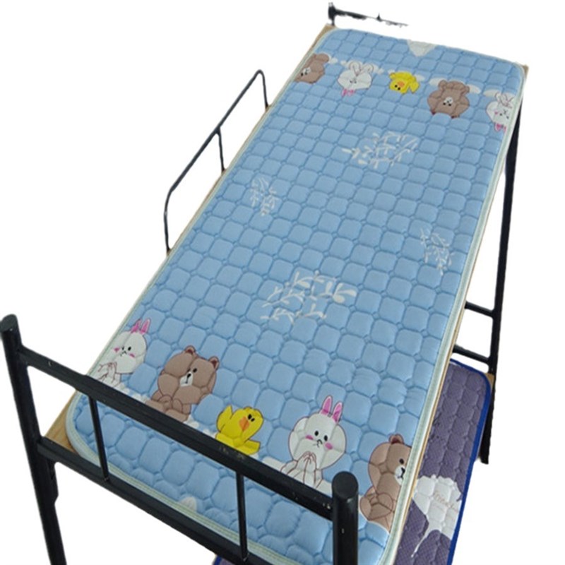 榻榻米床垫学生宿舍单人薄款x法兰绒床褥上下铺家用可折叠水洗防