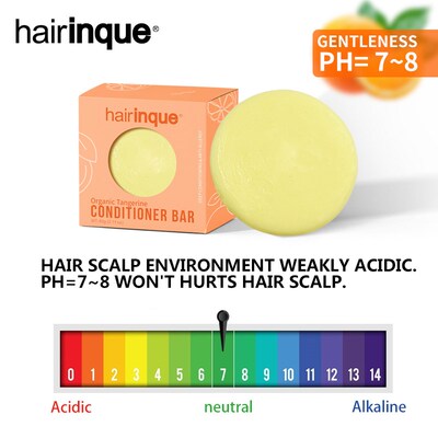 Organic Hair Tangerine Conditioner Bar Handmade VITAMIN C M