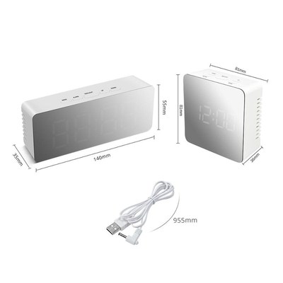 Led-Table-Lamp Alarm-Clock Makeup-Mirror-Table Bedroom Home-