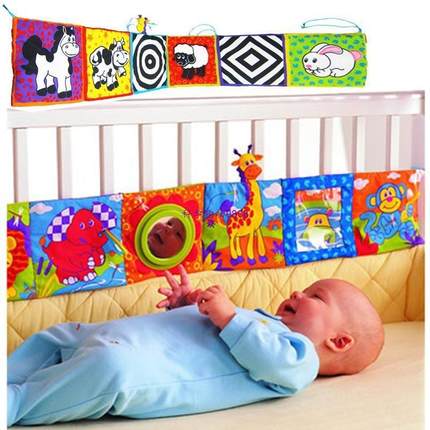 速发Babys Room Decor Crib Cloth Bumper Multi-Touch Double Pr