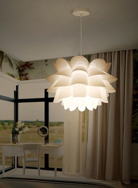 Assembly Lotus Chandelier Ceiling Pendant Lampshade DIY Puzz