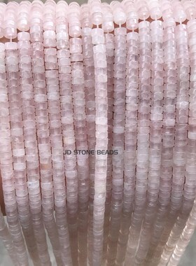 2*4mmc玉石水晶直角圆片散珠diy饰品配件手链串珠隔片半成品