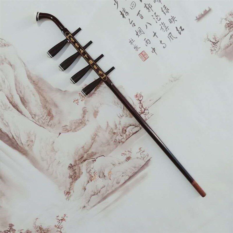 四胡圆杆扁杆f雕花杆乐器配件琴杆四胡配件二胡配件配轴送松香