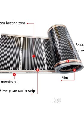 Infrared Underfloor Heating Film 220V Electric Warm Floor Sy