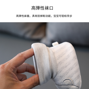 袜秋冬季 新生婴儿鞋 不掉0 12个月男女宝宝防掉软底学步棉布鞋