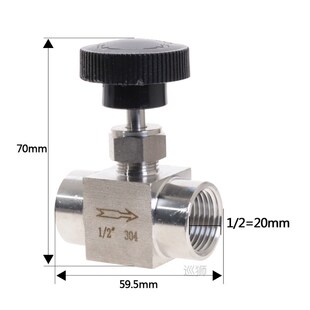 Stainless Steel S304 Needle Valve Tube OD 1/8'' 1/4'' 1/2''