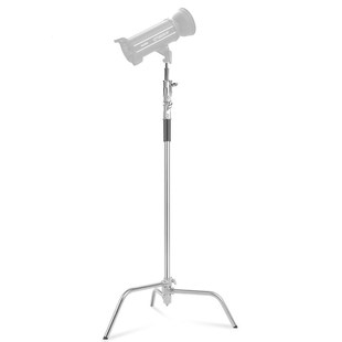 魔术腿摄影C型灯架支架 三角 大号升级版不锈Q钢支架影室灯光旗板