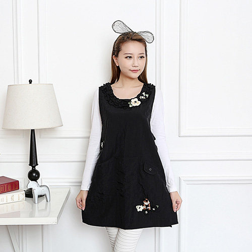 防水围裙韩版时尚冬季公主围套家务清洁工作服可爱防油蛋糕店围裙