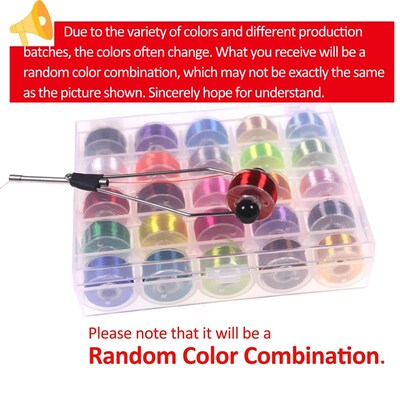 200D 25 Spools Fly Tying Thread Thin Jig Small Flies Midge T