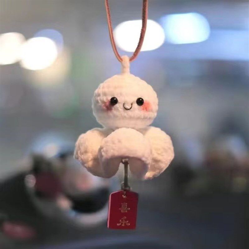 小众高货成品晴天娃娃手编汽车挂件送朋友毛线礼物卡通可爱手工毛