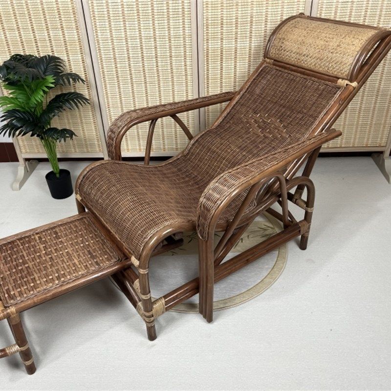 天然藤椅躺椅折叠老人午休椅靠背阳台家用休闲手工腾椅藤编真藤,住宅家具,折叠椅/躺椅,淘宝优惠券,粉丝福利购,淘宝优惠卷