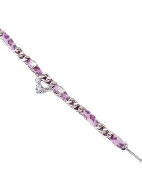 新款小众设计简约个性百搭高级感锁骨链甜酷辣妹豹纹猫头项链女